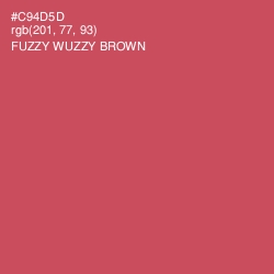 #C94D5D - Fuzzy Wuzzy Brown Color Image